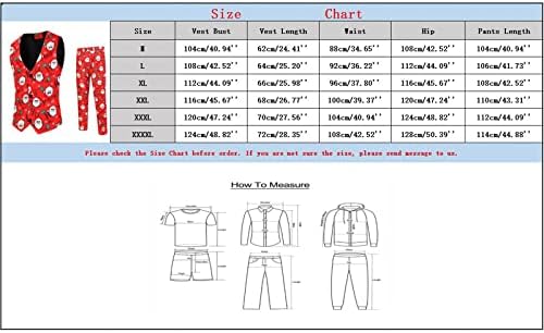 Moda Moda de Natal Impressão de traje de colete de traje de traje de traje de duas peças fit