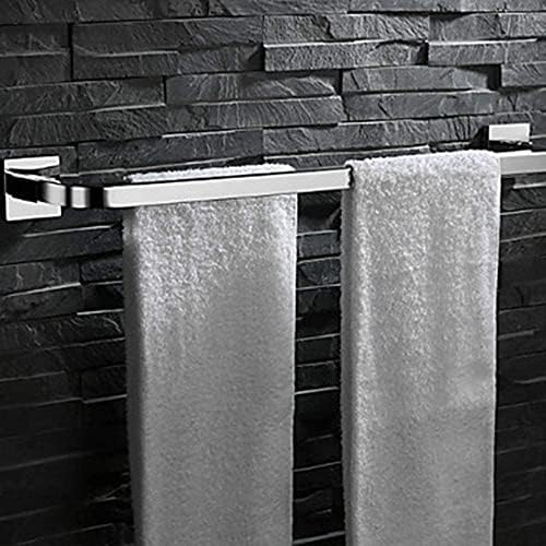 Barra de toalhas de Omoons, moderno toalha de toalha de parede dupla moderna Acessórios de hardware de ferro aço inoxidável