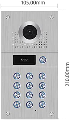 N/A 960P WiFi Wired Video Intercom com Câmera e Código Cards Cards de Teclado Controle de Acesso Sistema de Detecção