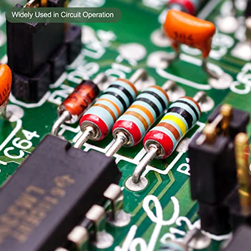 Yokive 10 PCs Resistores de filmes de óxido de metal, resistor de chumbo eixo, mantenha a operação normal do circuito, ótima para equipamentos de energia elétrica