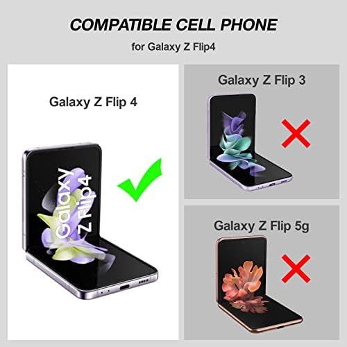 Vizvera para Samsung Galaxy Z Flip 4 Case, Samsung Flip Z 4 Caixa Ultra Fine Fiber Slim Fit Casos de telefone carbono