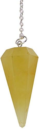 Harmonize a aventurina Faceted Cone Pendulum Dowsing Reiki Cura Pedra do presente espiritual