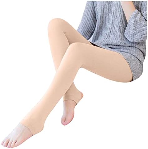 Miashui decorada meias de dedo do pé feminino calças -calcinhas quentes névoa de seda espessada de cor sólida de cor sólida moda de