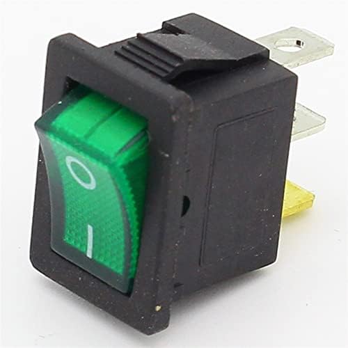 Koford Rocker Switch 1pcs mini 3 pin painel na posição Off Position Rocker Switch iluminado com luz