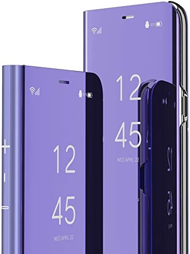 Mrsterus samsung galaxy s9 plus case clear visualização janela plaquela stand à prova de arranhões protetores de proteção completa