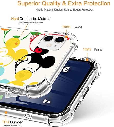 Suntonio projetado para iPhone 11 Case [Never Yellow] Tampa de telefone protetora clara e à prova de choques Caso fino de