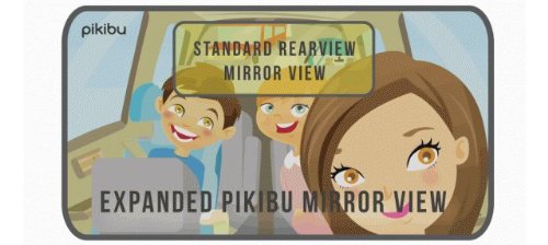 Espelho de carro da família por Pikibu® - Uma maneira melhor de ver seus filhos. Veja todos os seus filhos e seus