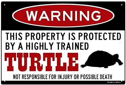 Para sinal de tartaruga, placas de metal engraçadas, acessórios de tartaruga, sinal de aviso de tartaruga, sinal de tartaruga