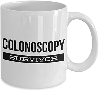 Hollywood & Twine Colonoscopy Caneca Gag Presente Colonoscopia Survivor Copo engraçado