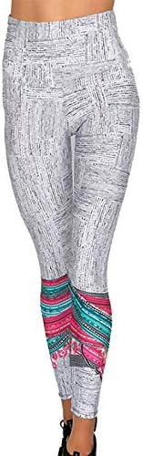 Jjhaevdy feminina Leggings Retro Retro Style High Elasticity Alta cintura