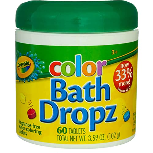 Crayola Bath Dropz 3,59 onças 60 comprimidos