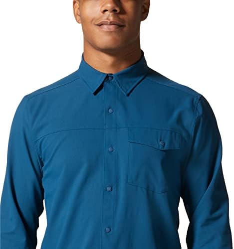 Mountain Hardwear Men's Shade Lite Camisa de manga comprida | Seguir-se rápido com proteção solar completa