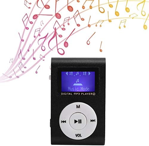 Gototop 32GB MP3 player, portátil Digital Music Player com fones de ouvido e cabo USB, Sports Mini Mp3 LCD Mini Screen Music