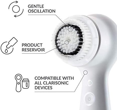 Clarisonic Sensitive Facial Cleansing Brush Head Substacting | Compatível com MIA 1, MIA 2, MIA Fit, Alpha Fit,