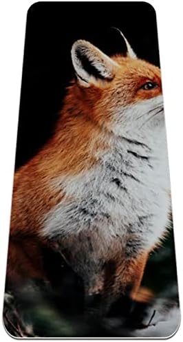 6mm de tapete de ioga extra grosso, Red Fox Retrato Imprimir impressão ecológica TPE TATS TATS PILATES MAT COM ioga, treino,