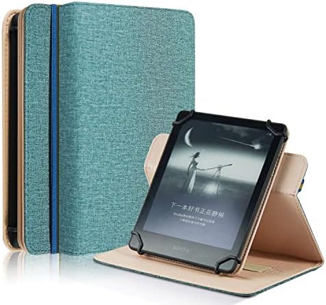 DingGuagua Universal 6 polegadas e-books, com capa de capa de fólio de correia manual para Sony/Kobo Clara 2e HD/Nook Glowlight 4E Ebook Reader, Green
