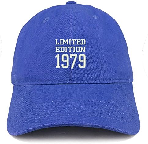 Trendy Apparel Shop Edição Limitada 1979 Presente de aniversário bordado Cap de algodão escovado