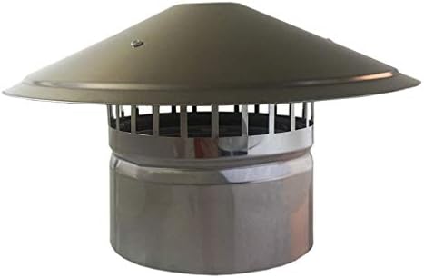 LXLTL CHIMNEY Cuzinho de aço inoxidável, tampa de chuva de tubo Tampa do protetor Terminação de teto capota para durar o capô de chapéu