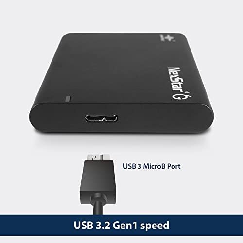 Nexstar 6G, 2,5 ”SATA III para USB 3.2 Gen1 SSD externo SSD/HDD Gabinete, ID: Black
