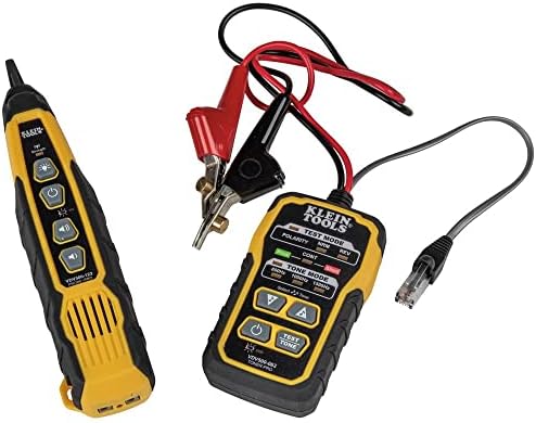 Klein Tools VDV501-853 Testador Coaxialcable, Scout Pro 3 com Test-N-Map Remote, inclui controles remotos #2- #6, Testes Voice, Dados e Video Cable & VDV500-820 Racer de cabo com sonda Tone Pro kit