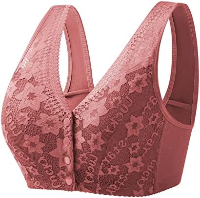 Sports Bra Pack Womens Sem Anel de aço Frente Fechar Bra T de Voltar Plus Size Bra sem costura para Busto Large One