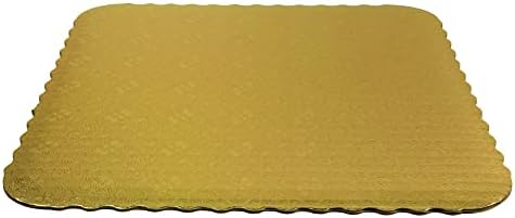 O'Creme Gold -top Bolo Squallopla Bolo Placa de 3/32 polegadas de espessura, 9 polegadas x 9 polegadas - pacote de 10
