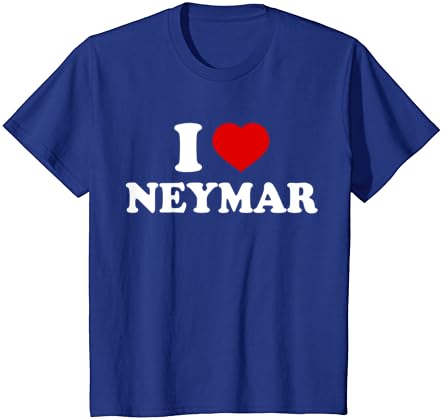 I Heart Neymar Primeiro nome I Love Neymar Personalizado T-shirt