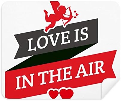 O amor do Dia dos Namorados está no limpador de tela de pano de limpeza de ar 2PCs Suede Fabric