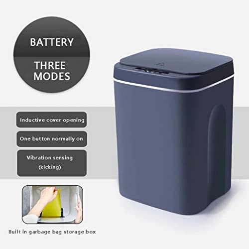 Lata de lixo para o ar livre, lixo inteligente de 12/14/16l pode sensor automático de lixo de lixo de lixo de lixo