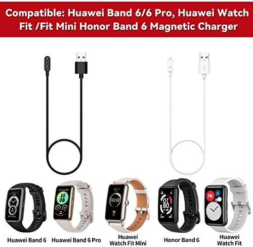 TENCLOUD Smartwatch Charger Compatível com Huawei Watch Fit 2/Watch Fit Fit/Watch Fit Fit Mini/Watch Fit Canguing Cabo de carregamento para Huawei 8/7/6