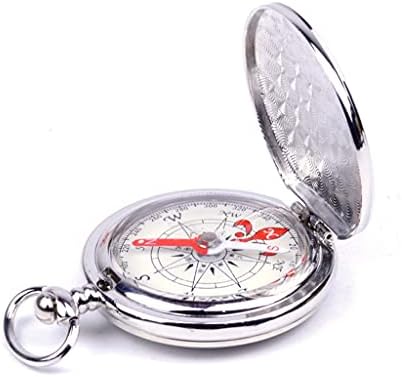 ZJHYXYH Pocket Watch Flip Compass portátil de navegação portátil bússola luminosa no chaveiro de navegação escuro Chaves de bússola