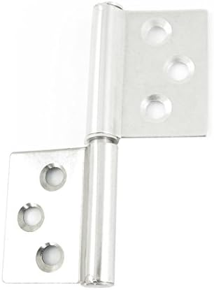 Aexit Silver Tom Construction Hardware Metalic Window Porta de porta de dobra de 7,5 cm de comprimento: 83as290qo100