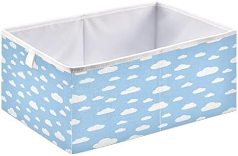 Kigai nuvens fofas caixas de armazenamento cubo cubo cestas de armazenamento dobrável bin organizador de casa à prova d'água com alças
