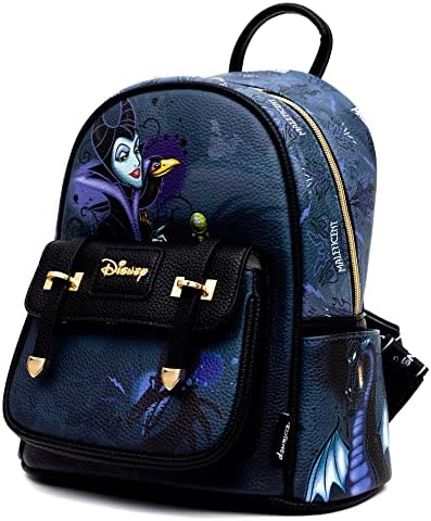 Wondapop Disney Maleficent 11 Mini mochila de moda vegana de couro