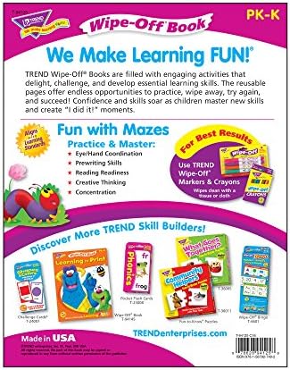 Trend Enterprises Fun With Mazes Wipe-Off Book