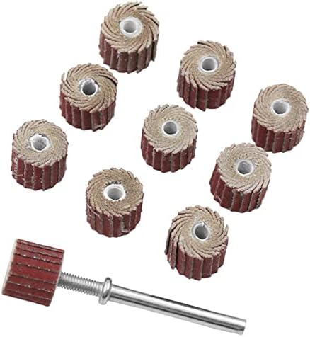 Avkart 10pc para acessórios Lia de lixeira Rodas de polimento de aba de lixamento Roda de polimento do obturador para ferramenta