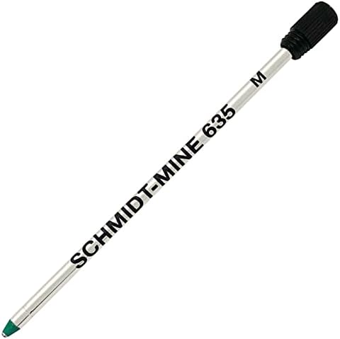 Schmidt 635m Single Green Recil para caneta Swarovski com suporte de reabastecimento de plástico