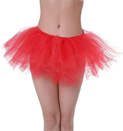 ICODOD Women feminino tule tutu saia saias de balé em camadas performance performance saia