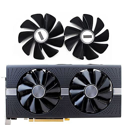 CCBBAA 2PCS CF1015H12D Ventilador de refrigerador para Sapphire Radeon RX 470 480 580 570 Nitro Mining Edition RX580 RX480