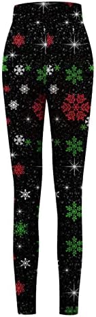 Leggings de cintura alta de Natal para mulheres -Lençolas de mulher