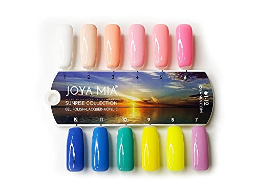Joya Mia Sunset e Sunrise Professional Insync Duo gel e coleta de laca artes de unhas de unhas de 15 ml de garrafas de 15 ml