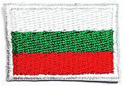 Kleenplus 0,6x1,1 polegada. Mini bandeira búlgara patch country nacional bandeira nacional manchas para figurino diy jeans chapéu de jeans emblema bandeira tática militar bordada distintivo