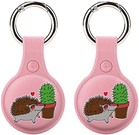 Hedgehog Cactus Holder para Airtag Key Ring TPU Proteção Caso Localizador de capa Tag para bagagem de carteira