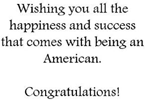 Cartões de felicitações do Aquino do Aquário Novo Cardão de Cidadania Cartão: American Flag