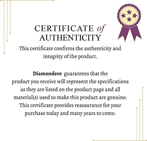 Brincos naturais e certificados de diamante solitário em ouro branco 14k | 0,25-0,50 Brincos de pontas de cará para mulheres por Diamondre