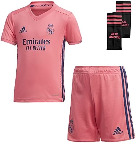 Adidas Kids Real Madrid Mini Soccer 3 Peças Conjunto: Jersey, shorts, meias.