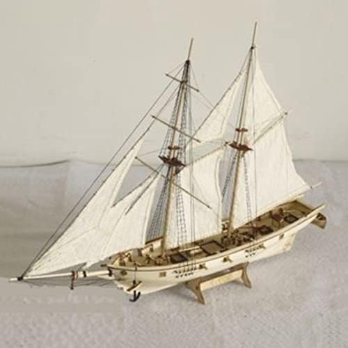 Kzkyrslsl Wooden veleboath ship kit de marinheiro diy navio navio marming decoração de margem de montagem kit de construção clássica de madeira de madeira modelo a