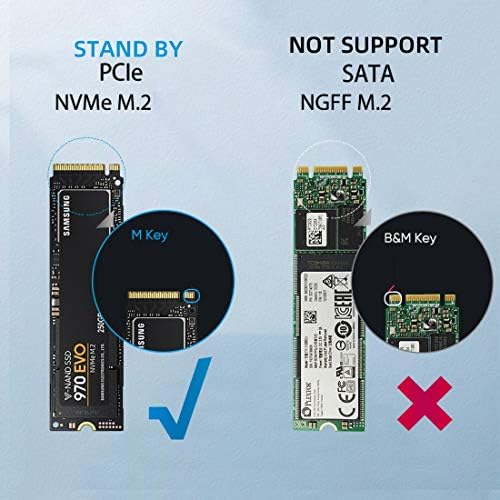 JMT PCI-E M.2 NVME para USB3.1 Tipo C 10Gbps & USB 3.0 6Gbps Gabinete M2 PCIE SSD Disco rígido Caixa de unidade externa M