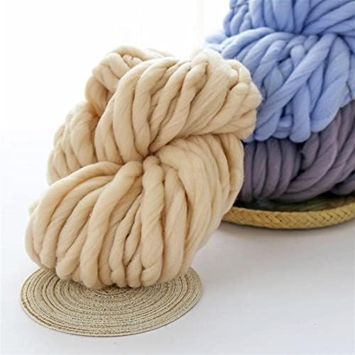 Fios super espessos de fios macios de lã de arame trançado com cerca de 250g de fio grande e robusto, arbusto de tricô esbofeto de