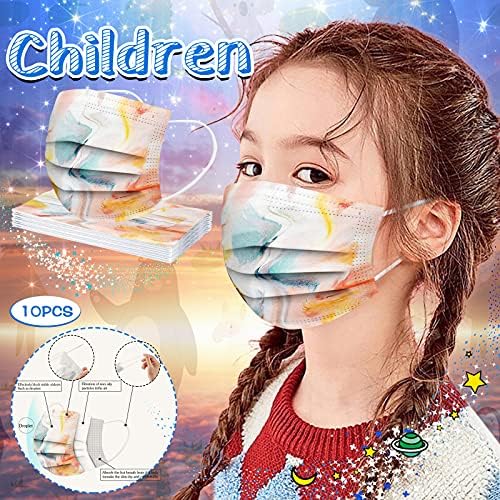 Equipamento de proteção à boca do rosto descartável de crianças 3 Ply não tecido Starry Sky Motif Motif Soft à prova